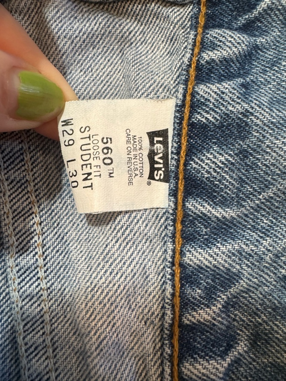Y2K Vintage Levi’s Orange Tab 560 | Taper Leg Size 27 Distressed Medium Wash - Picture 7 of 8